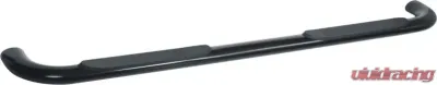 TrailFX 3 Inch Round Bent Powder Coated Black Steel Without End Caps Rocker Panel Mount - 1112190023